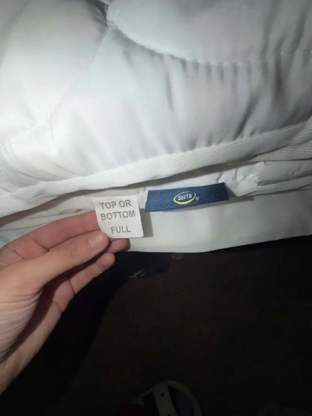 Serta Full Size Quilted Mattress Pad Protector